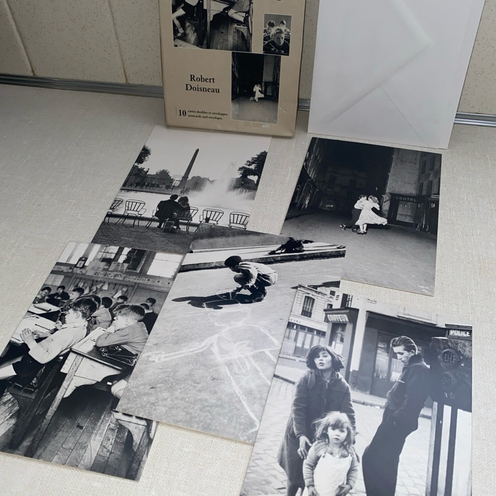 VTG 98’ Robert Doisneau Collection Greeting Cards & Envelopes 5 Different Prints